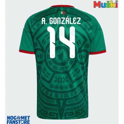 Meksiko Armando Gonzalez #14 Domaci Dres SP 2026 Kratak Rukav